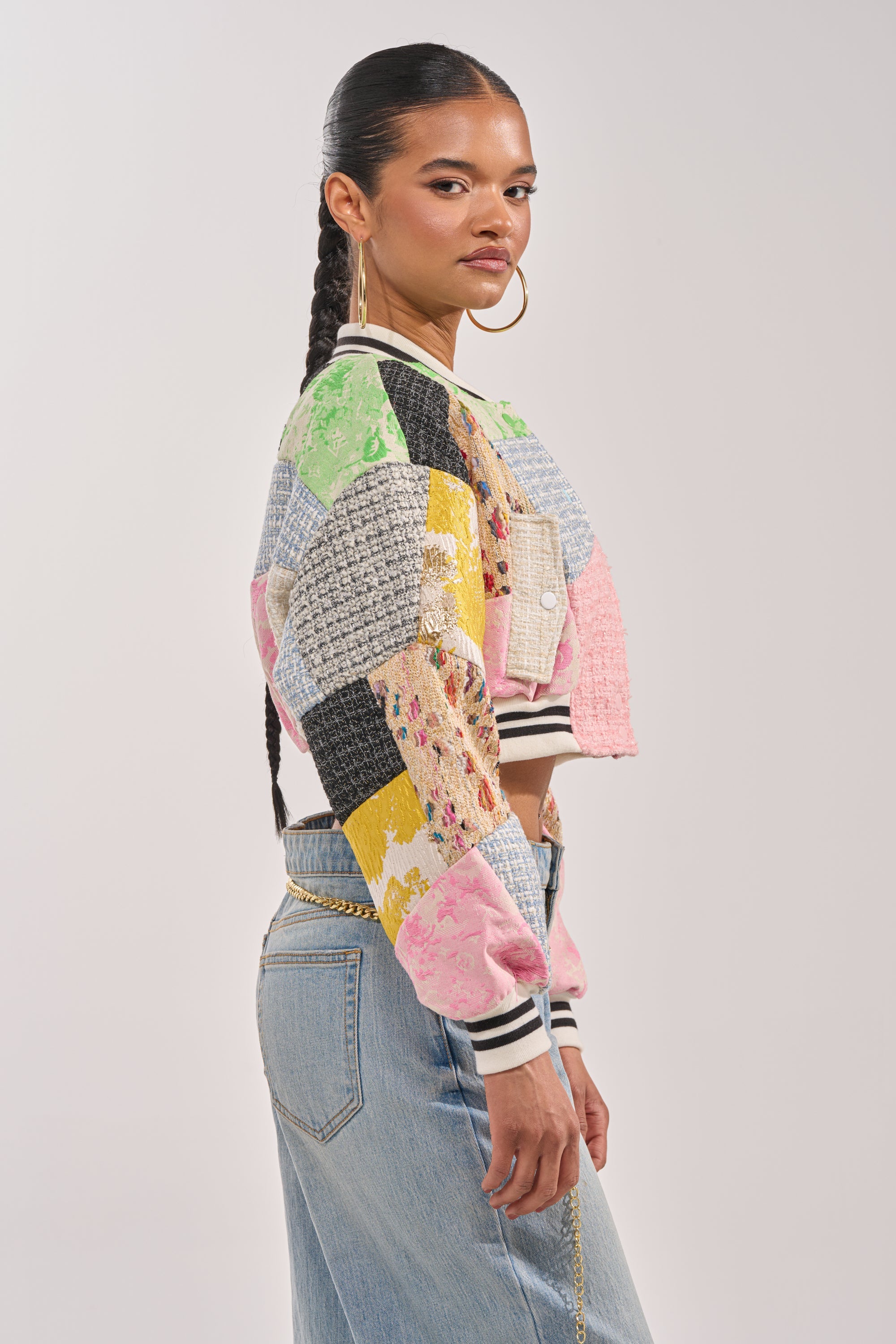 ESTELLE PATCHWORK BOMBER