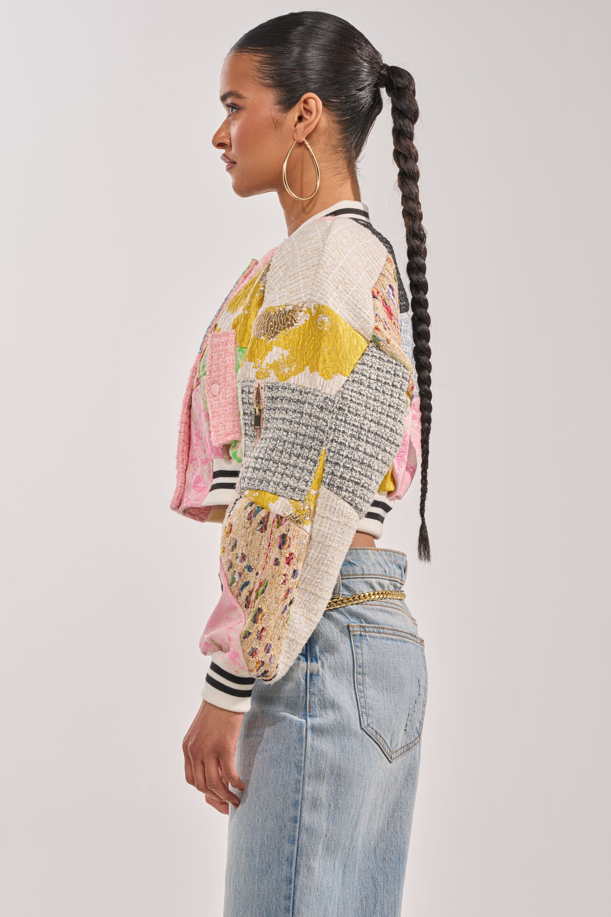 ESTELLE PATCHWORK BOMBER