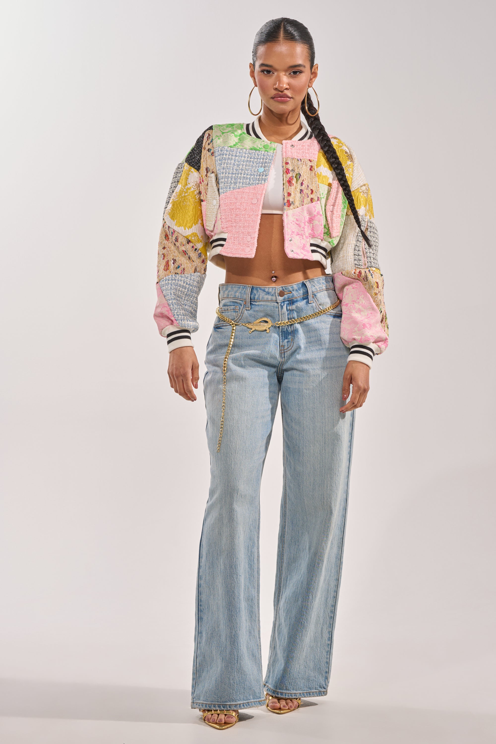 ESTELLE PATCHWORK BOMBER