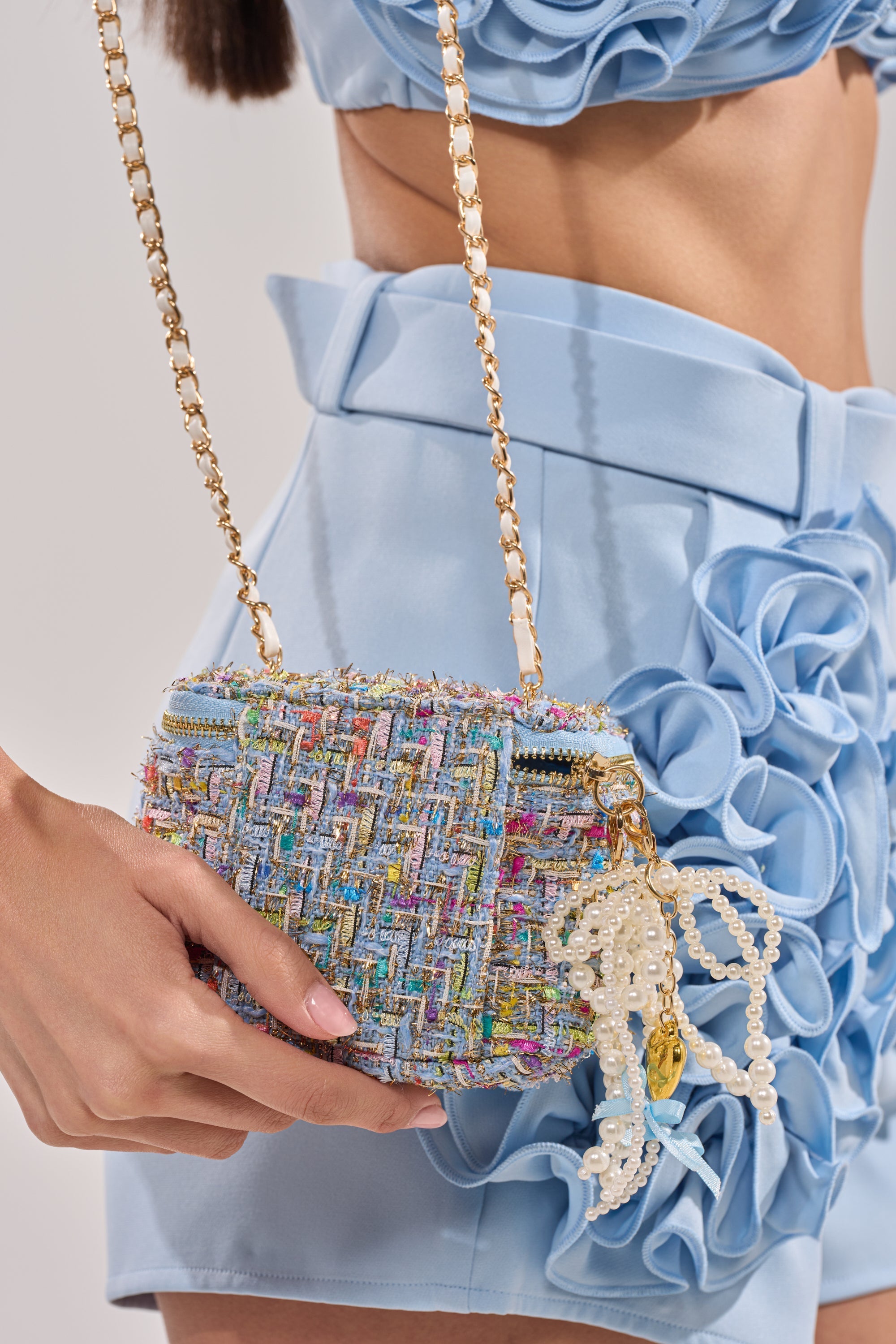 I HAVE CLASS TWEED PURSE