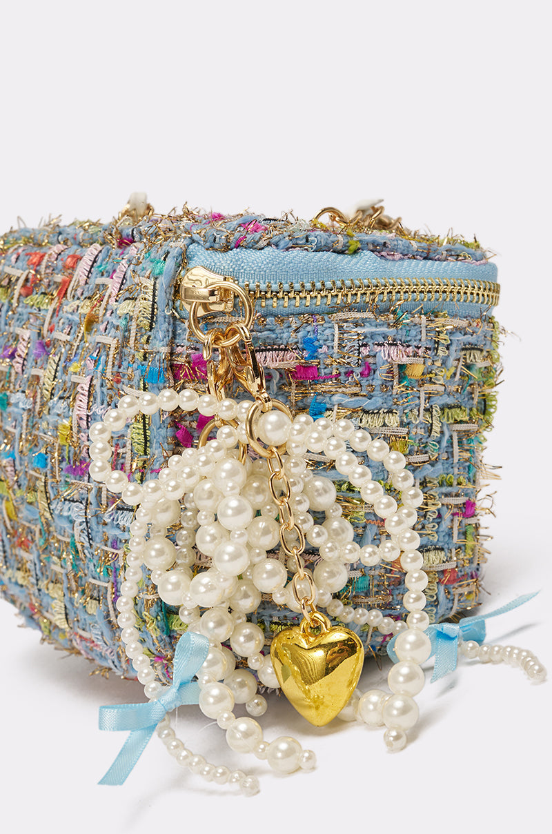 I HAVE CLASS TWEED PURSE