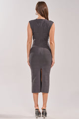 SOFT GLAM BANDAGE MIDI DRESS