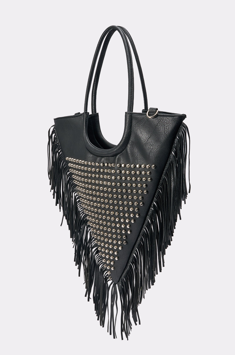 TAKE ME OUT STUDDED TOTE