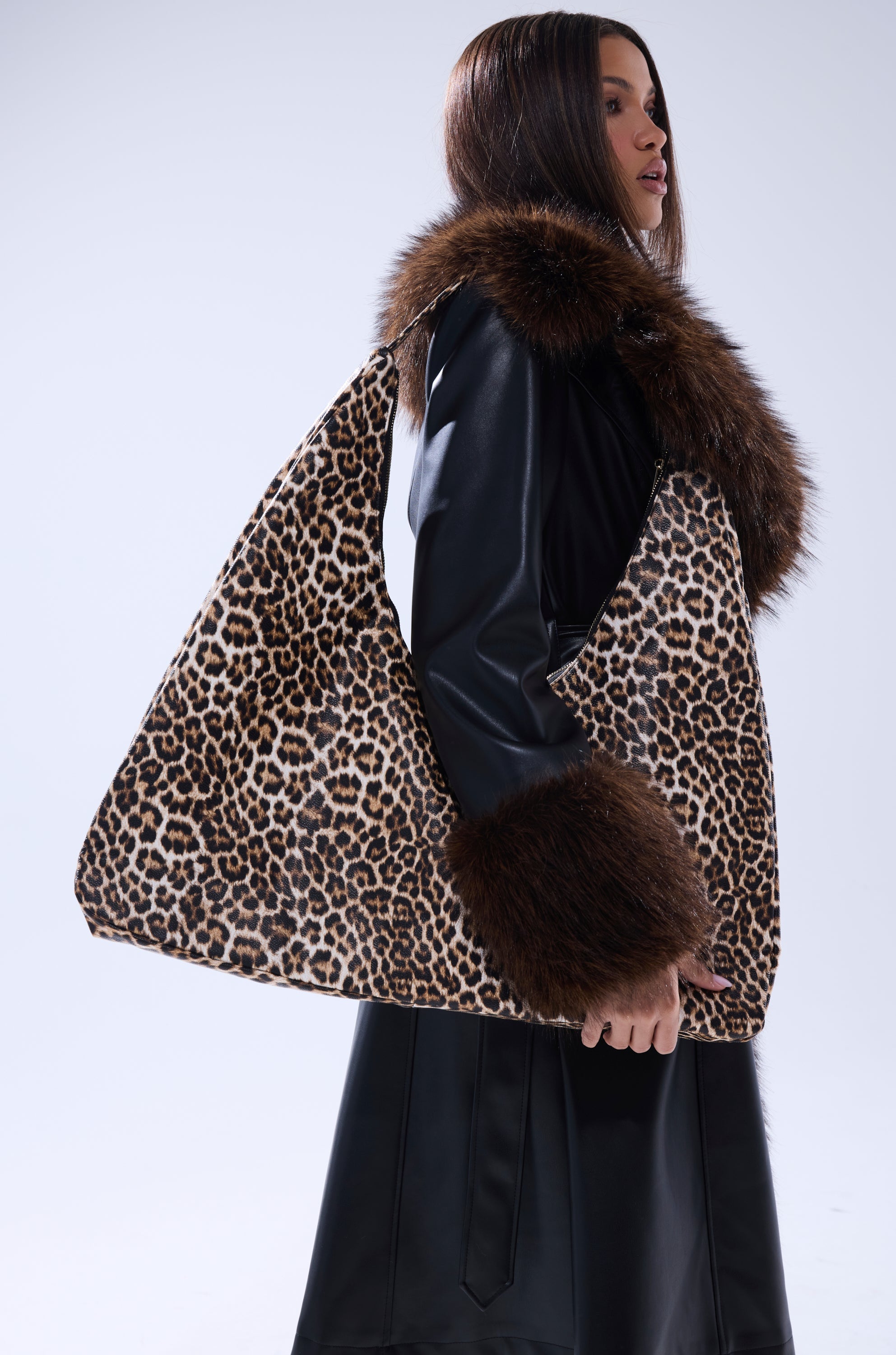 WILD ONE PU OVERSIZED TOTE