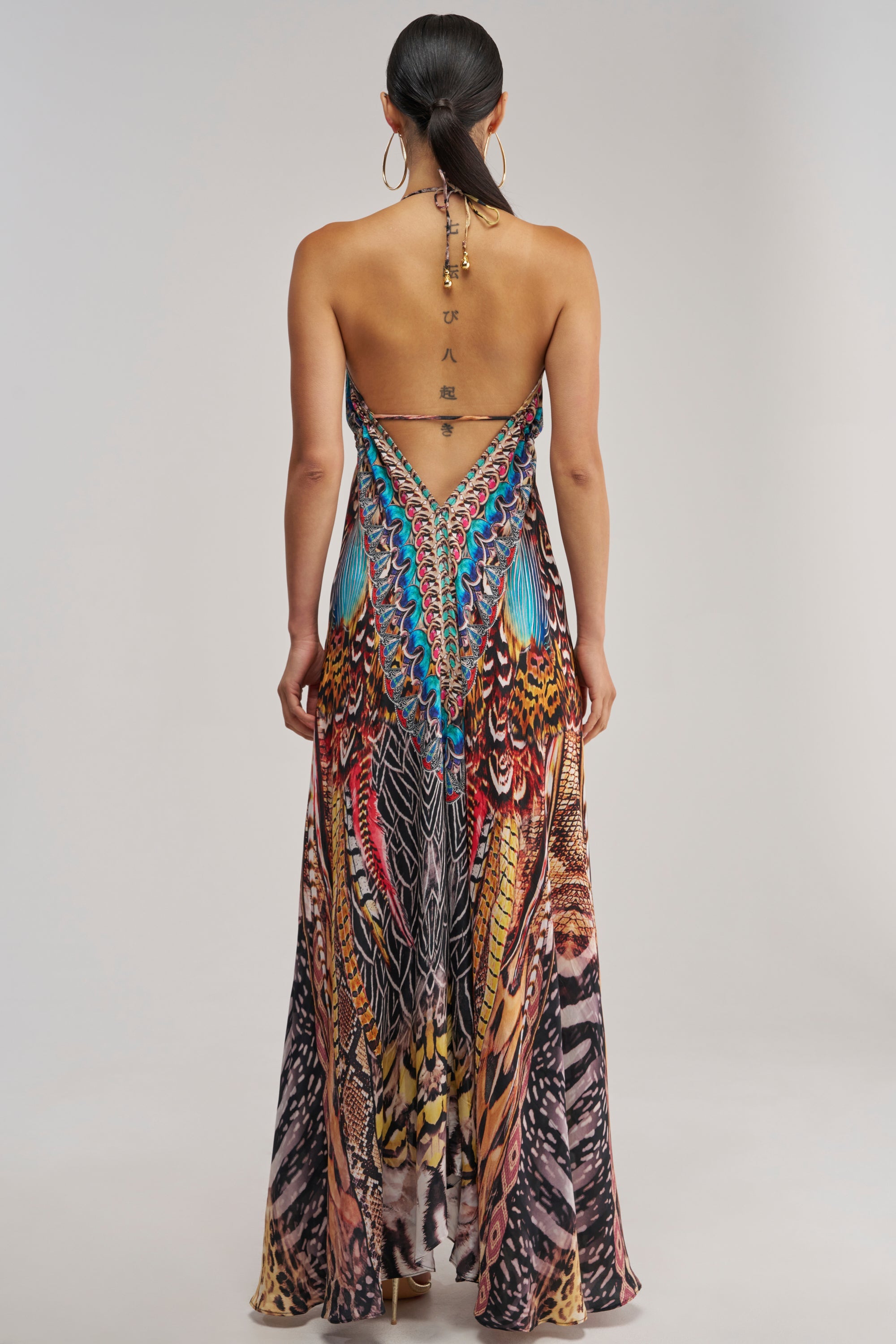 TALK OF THE TOWN PRINTED MAXI DRESS