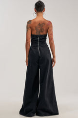 SO YESTERDAY WIDE LEG DENIM JUMPSUIT
