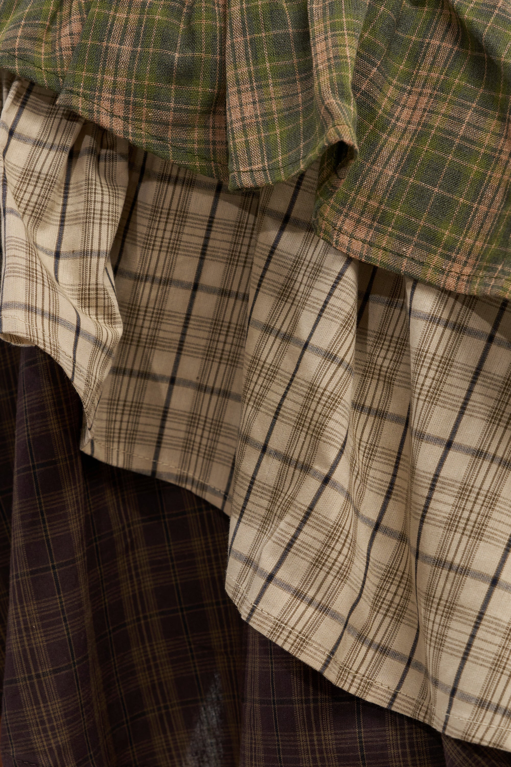 SHAY MULTI PLAID MINI SKIRT