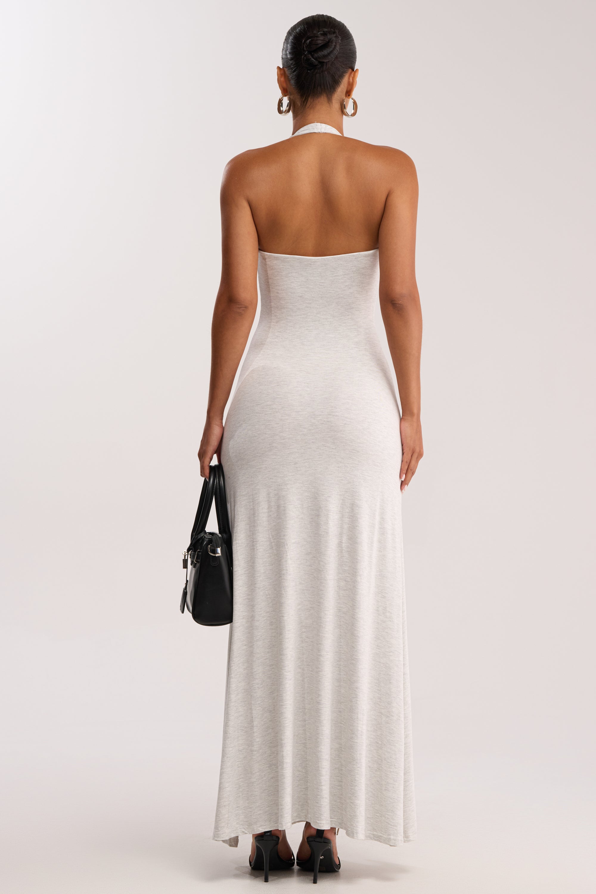 MAKE YOU LOSE YOUR MIND MAXI DRESS IN LIGHT GREY