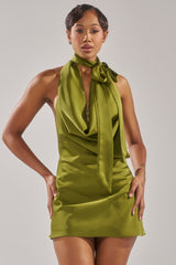 GIGI MINI DRESS IN GREEN
