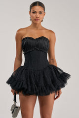 PARTY STARTER CORSET LACE UP MINI DRESS