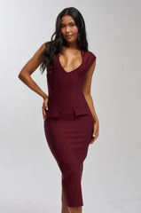 KISS & TELL BANDAGE MIDI DRESS