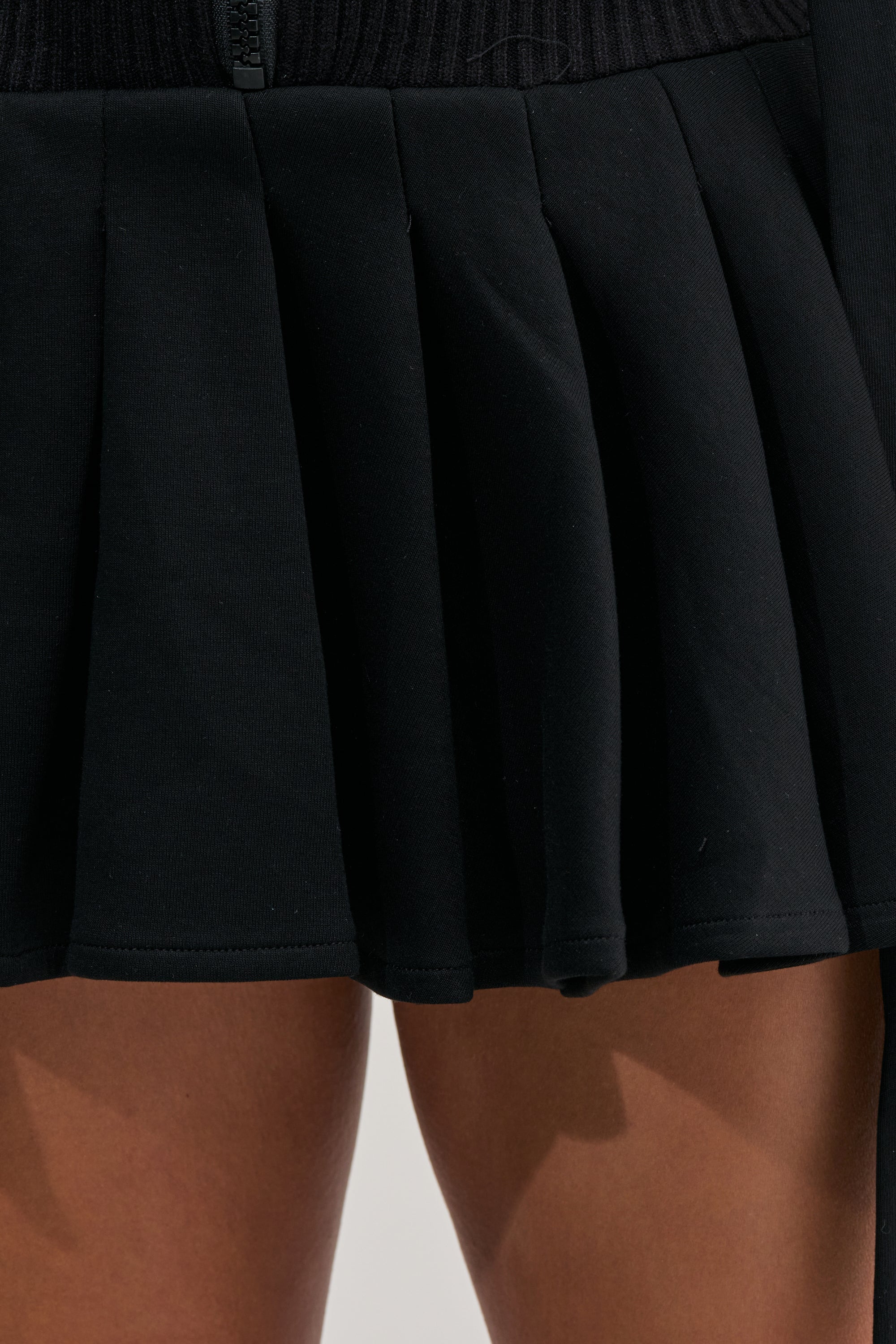 REBEL WITH A CAUSE HOODED MINI DRESS IN BLACK