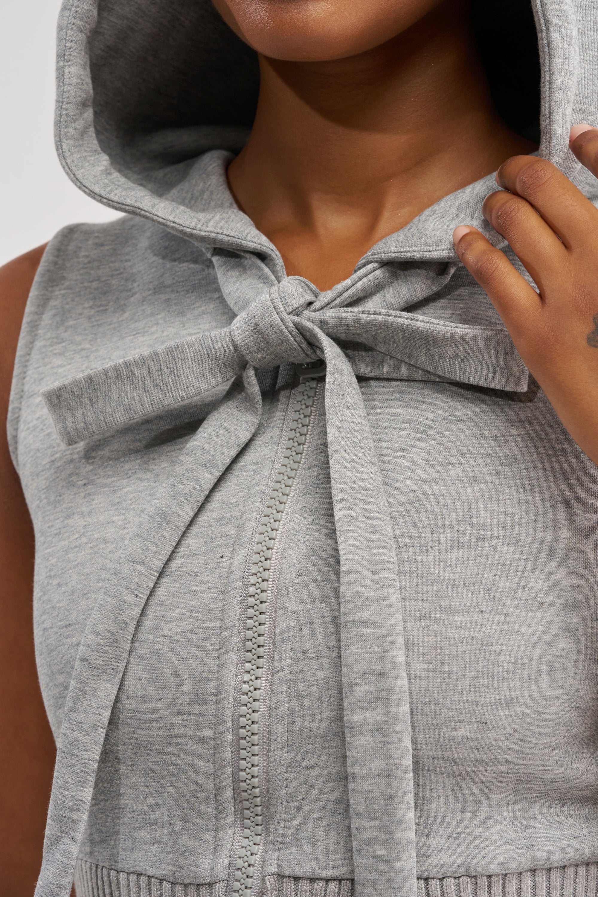 REBEL WITH A CAUSE HOODED MINI DRESS