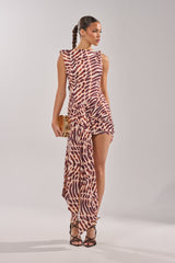 JUNGLE TIES LEOPARD MINI DRESS