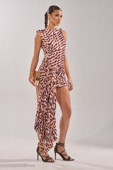 JUNGLE TIES LEOPARD MINI DRESS