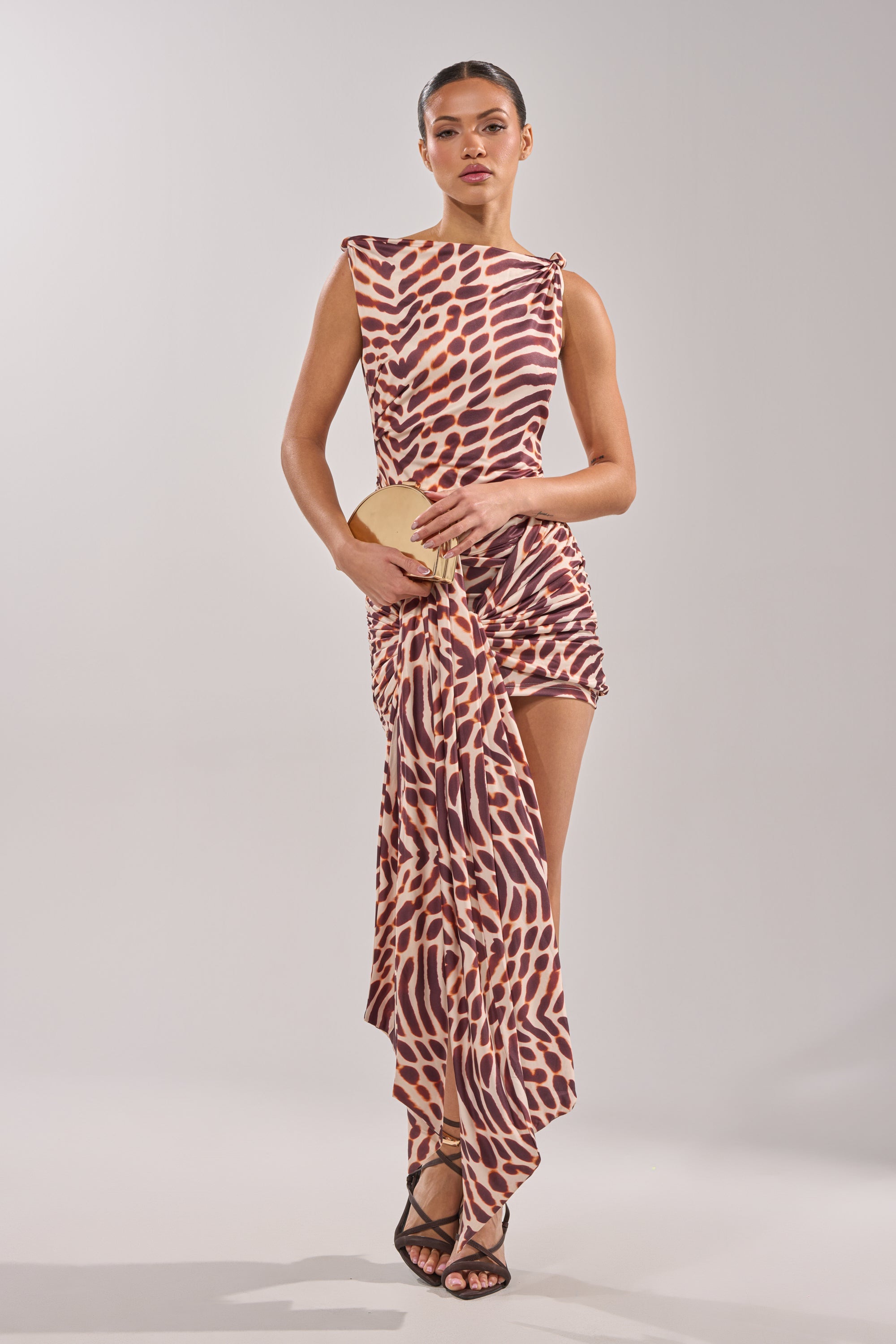 JUNGLE TIES LEOPARD MINI DRESS