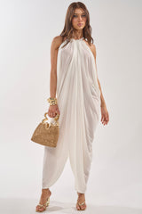 BALI MAMI LOW BACK MAXI DRESS IN WHITE