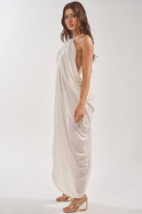 BALI MAMI LOW BACK MAXI DRESS IN WHITE