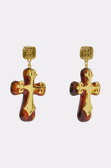 CROSS MY HEART EARRING