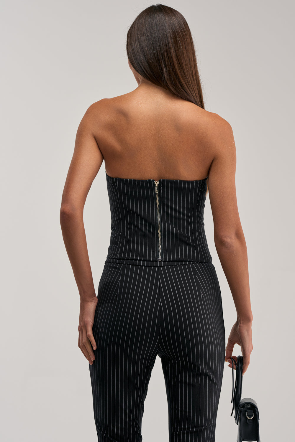 LIVI STRETCHY PINSTRIPE CORSET