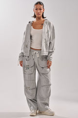 GET WITH IT WIDE LEG CARGO JOGGER
