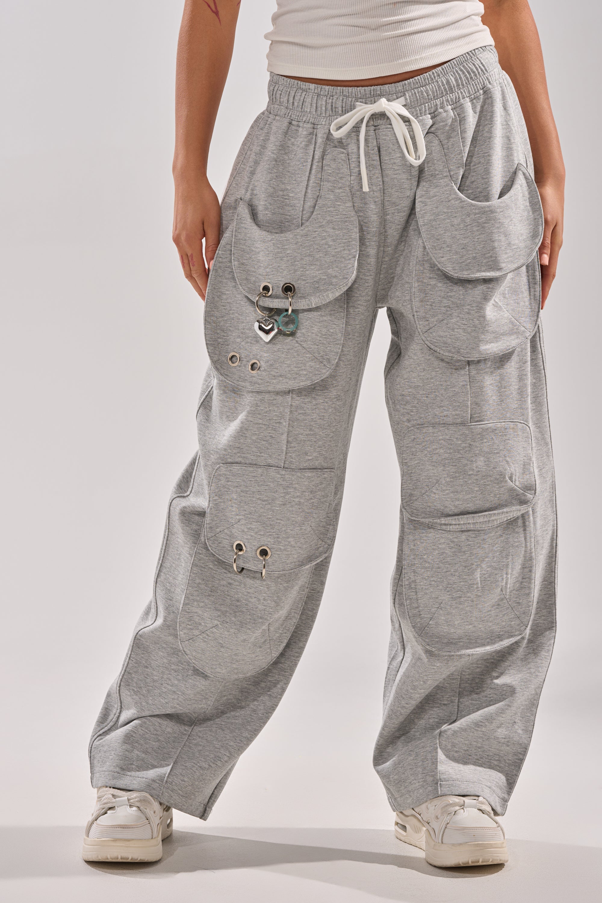 GET WITH IT WIDE LEG CARGO JOGGER