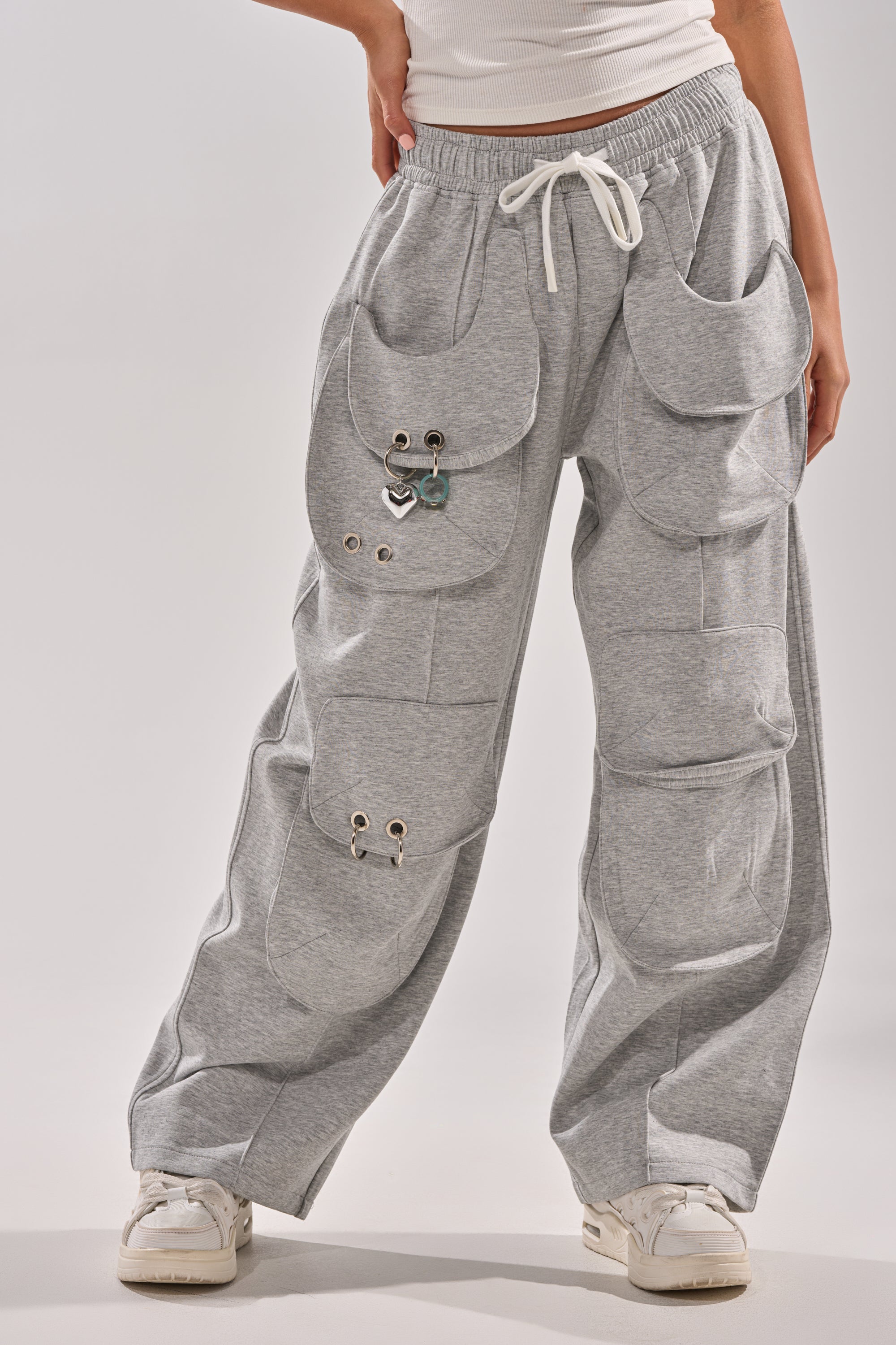 GET WITH IT WIDE LEG CARGO JOGGER