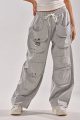 GET WITH IT WIDE LEG CARGO JOGGER