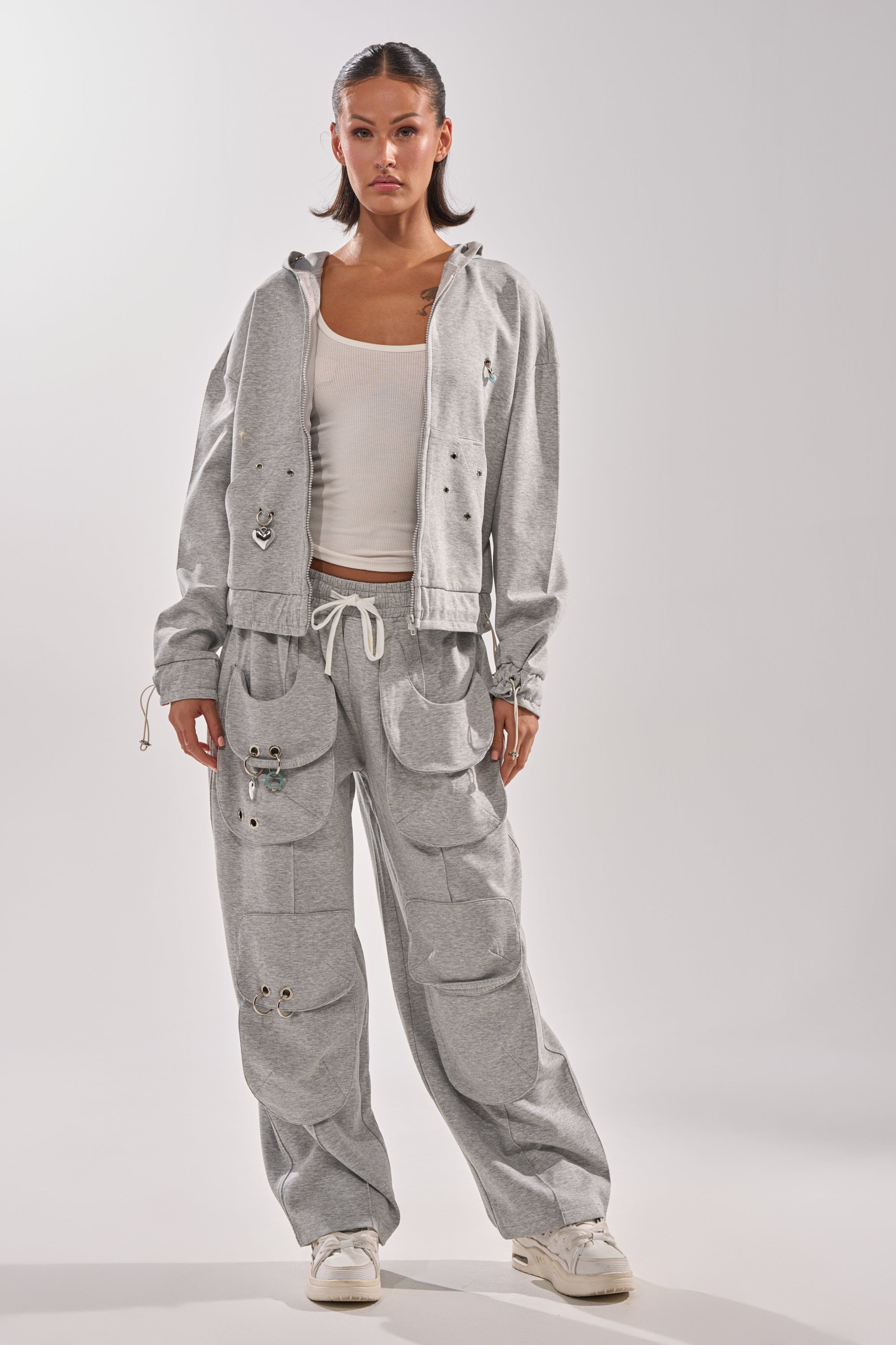 GET WITH IT WIDE LEG CARGO JOGGER