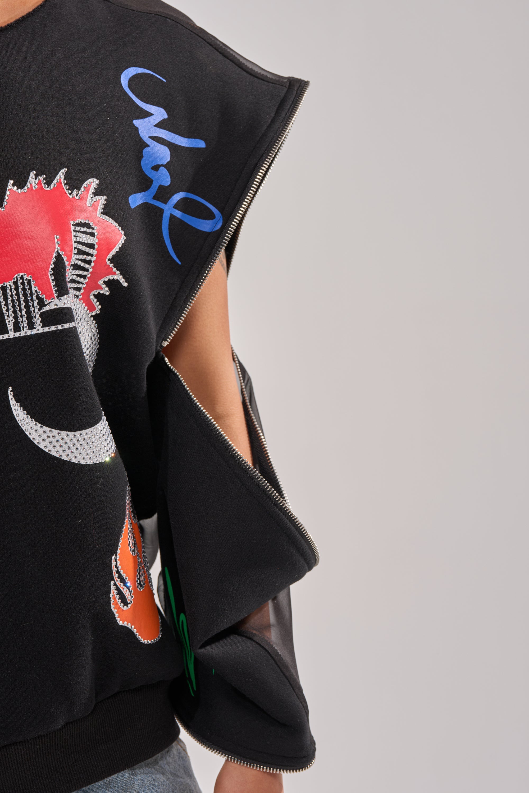 DEEP THOUGHTS OVERSIZED GRAPHIC SWEATSHIRT
