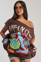 INFINITE COSMOS OVERSIZED GRAPHIC SWEATSHIRT