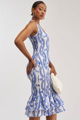 SUMMER OF LOVE SMOCKED EYELET MAXI DRESS