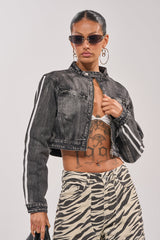 AFTER HOURS DENIM MOTO IN BLACK