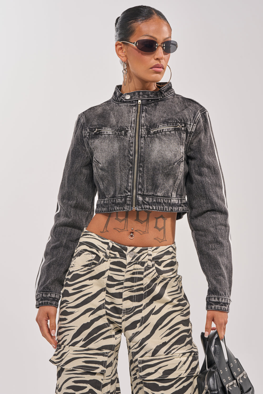 AFTER HOURS DENIM MOTO IN BLACK