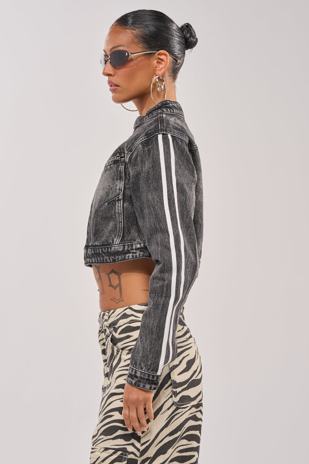AFTER HOURS DENIM MOTO IN BLACK