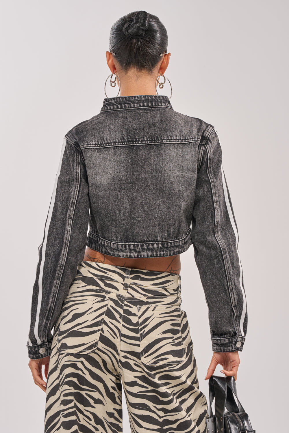 AFTER HOURS DENIM MOTO IN BLACK