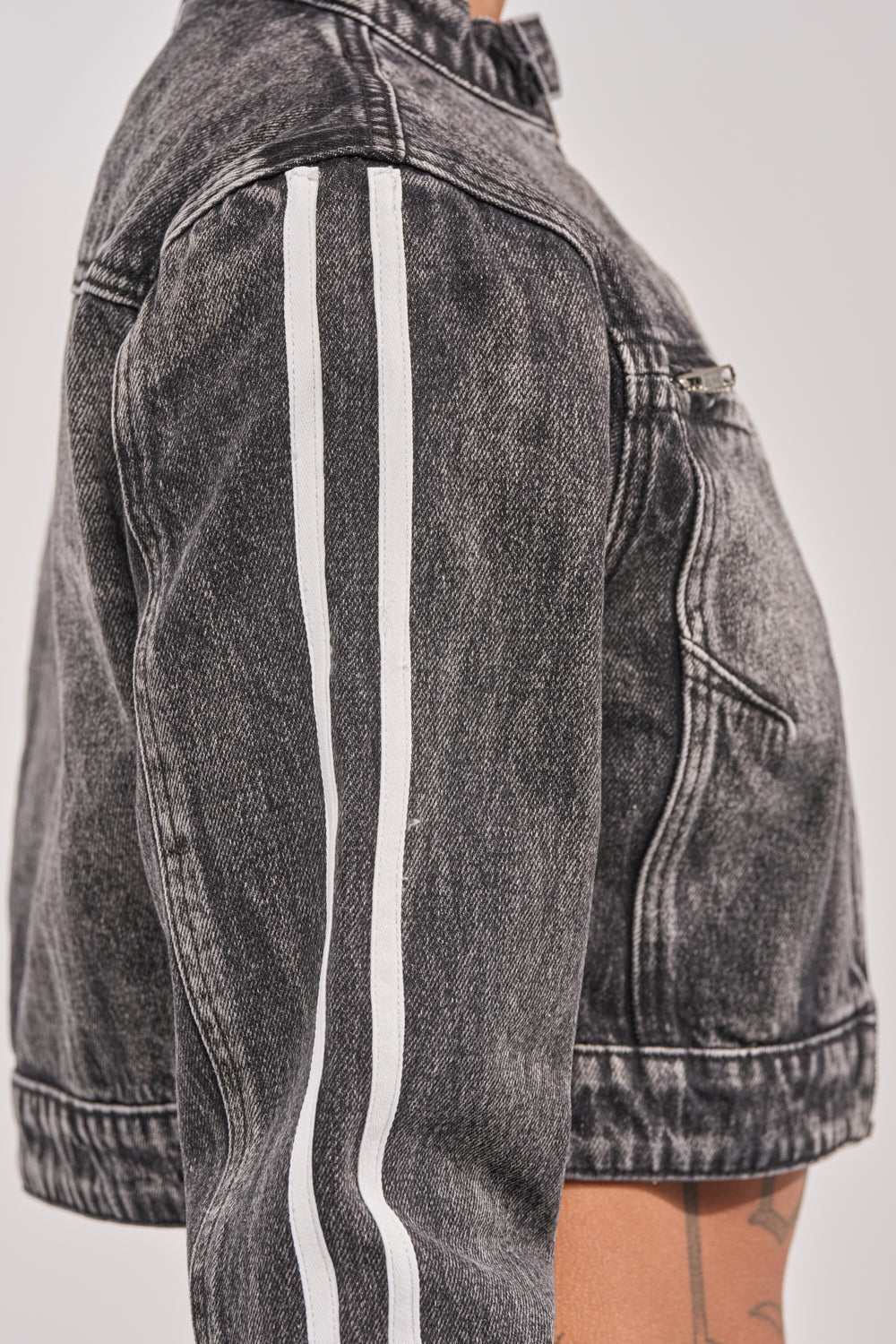AFTER HOURS DENIM MOTO IN BLACK