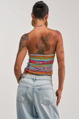 FEELS LIKE SUMMER KNIT HALTER TOP