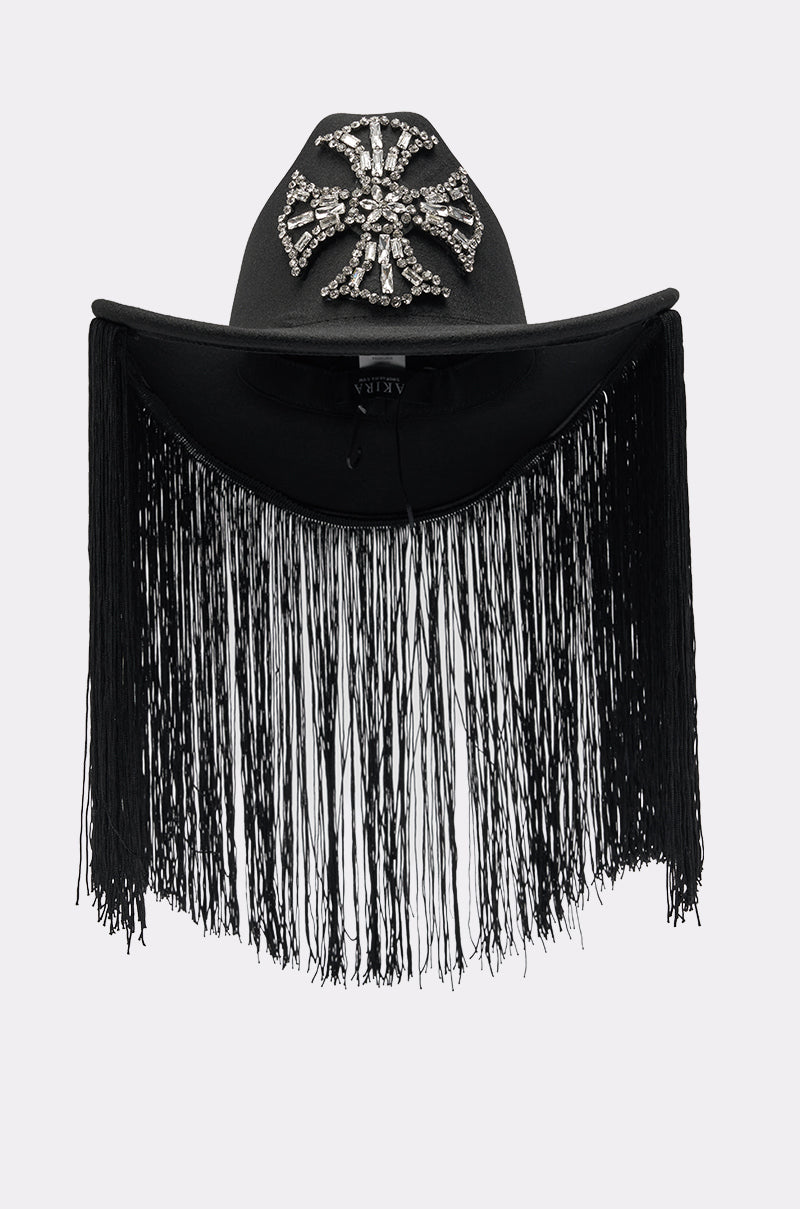 CALL MY HATERS FRINGE BRIM HAT