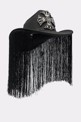 CALL MY HATERS FRINGE BRIM HAT