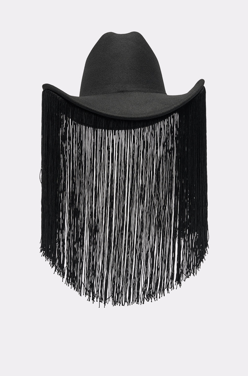 CALL MY HATERS FRINGE BRIM HAT