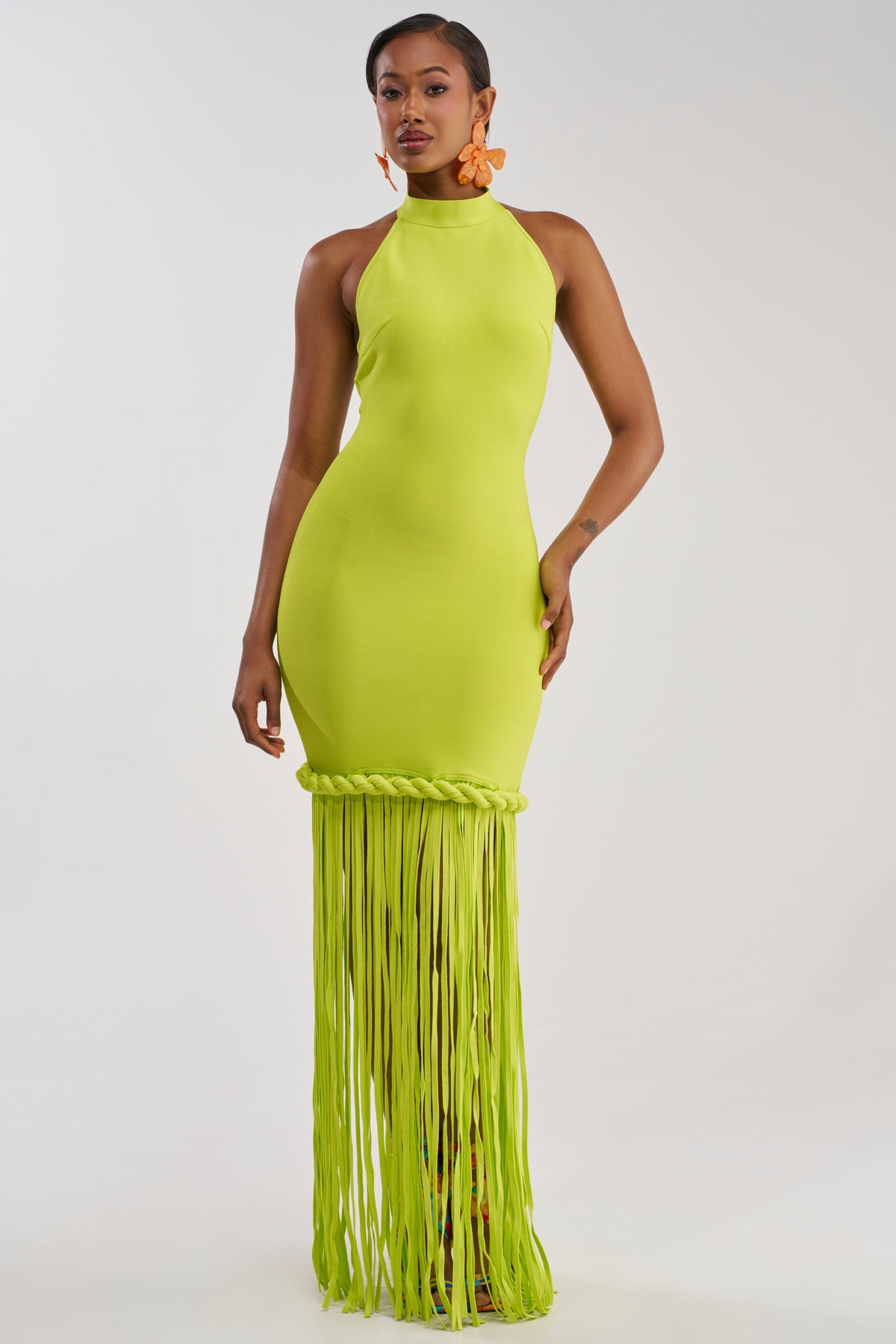 BEACH THEN CLUB MAXI DRESS IN LIME
