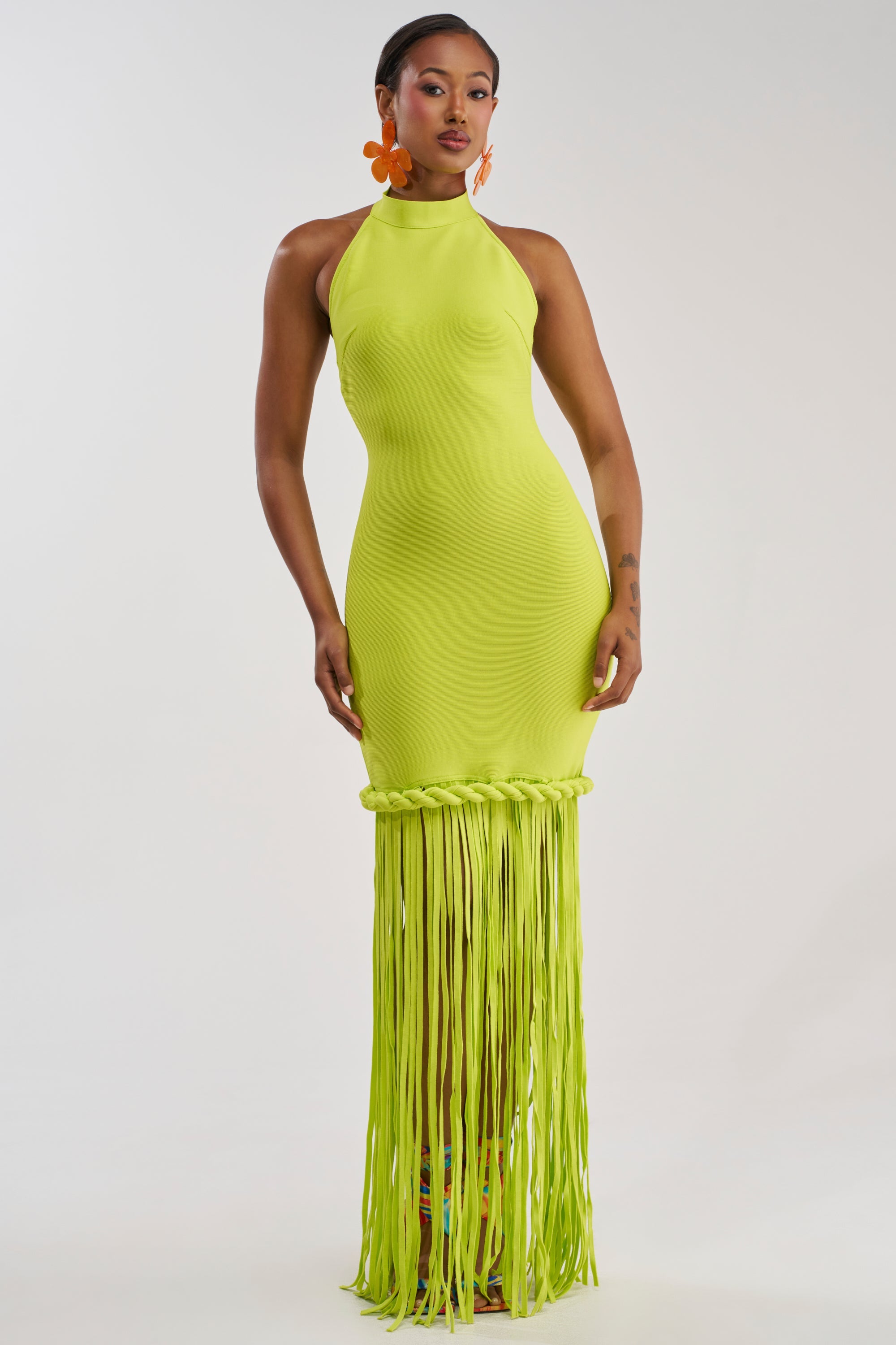 BEACH THEN CLUB MAXI DRESS IN LIME