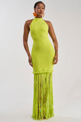 BEACH THEN CLUB MAXI DRESS IN LIME