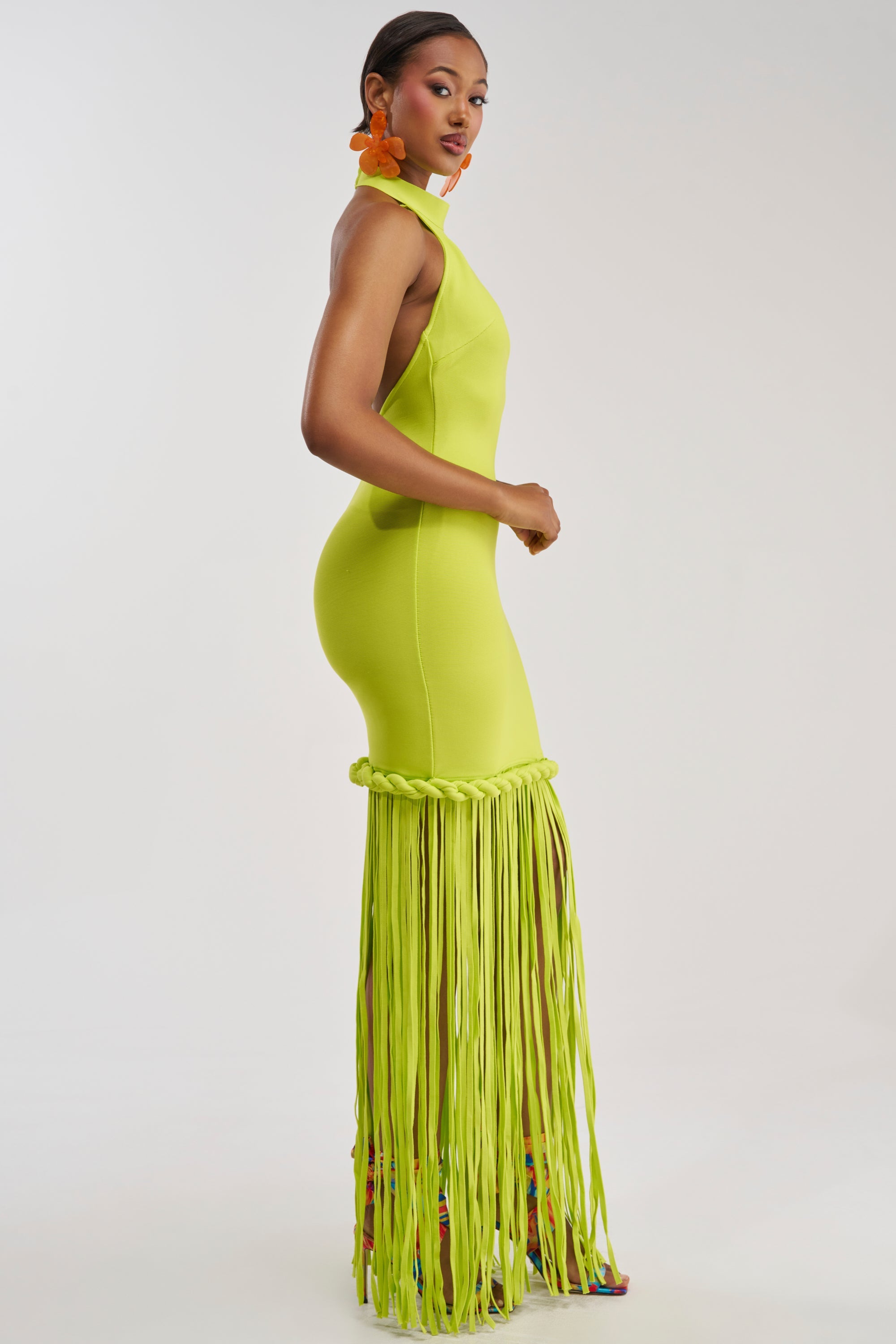 BEACH THEN CLUB MAXI DRESS IN LIME