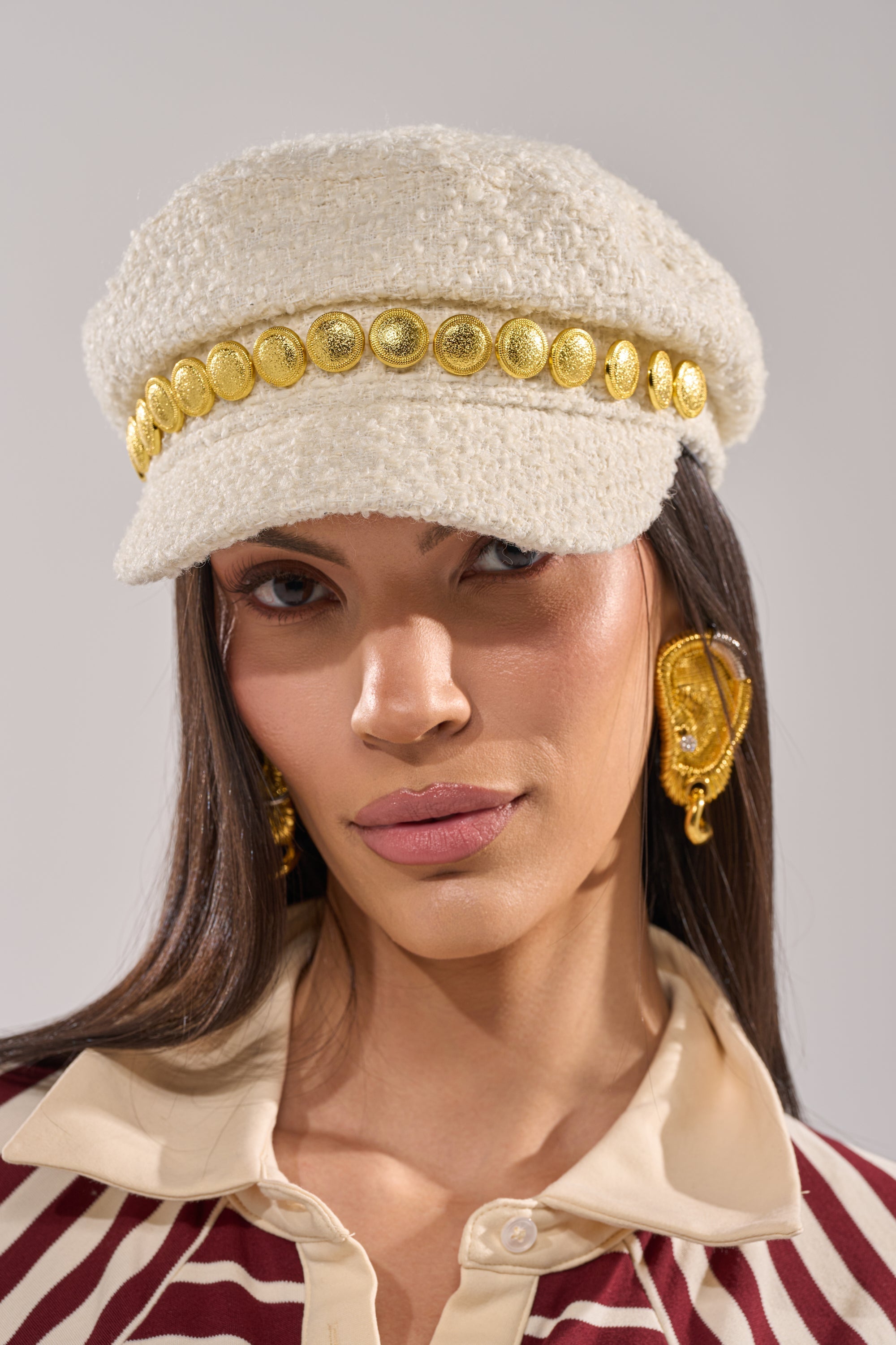 IN MALLORCA TWEED BRIM HAT