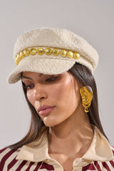 IN MALLORCA TWEED BRIM HAT
