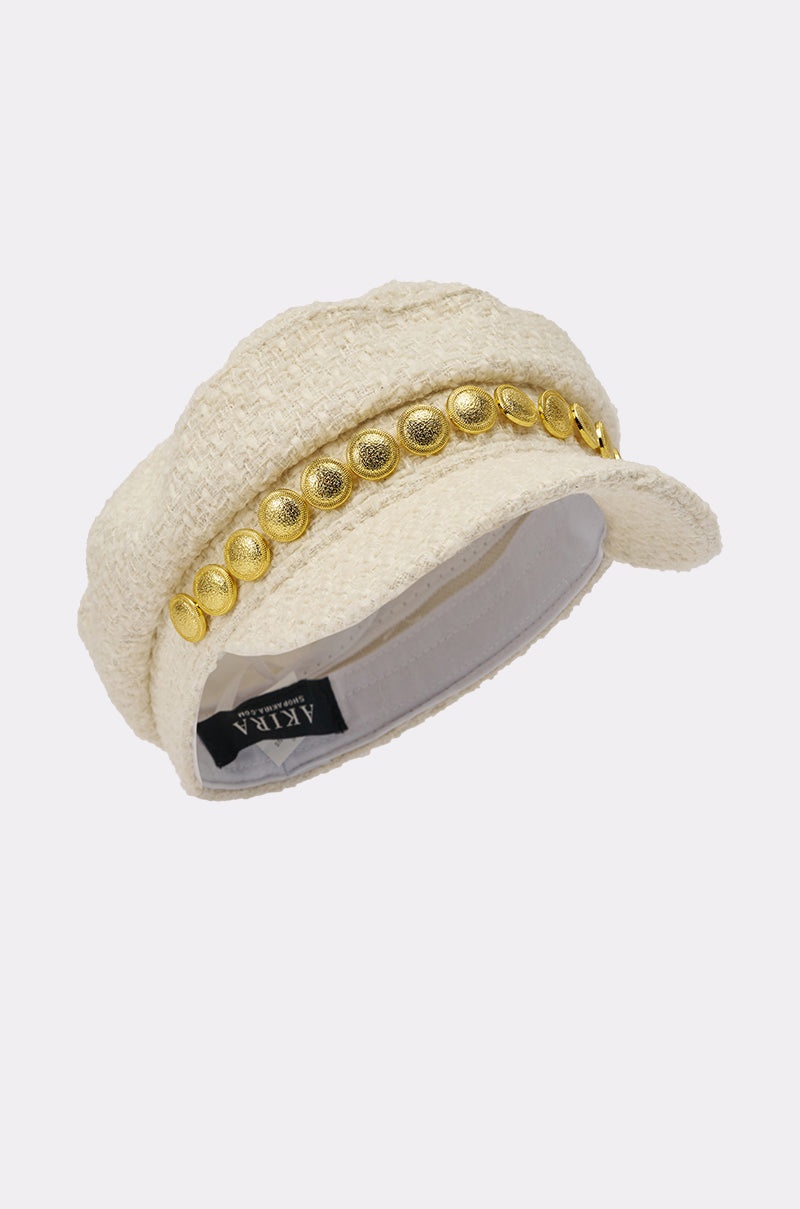 IN MALLORCA TWEED BRIM HAT