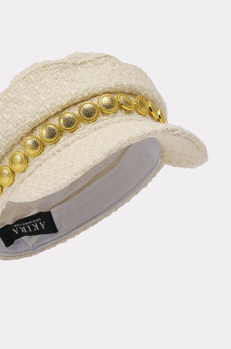 IN MALLORCA TWEED BRIM HAT