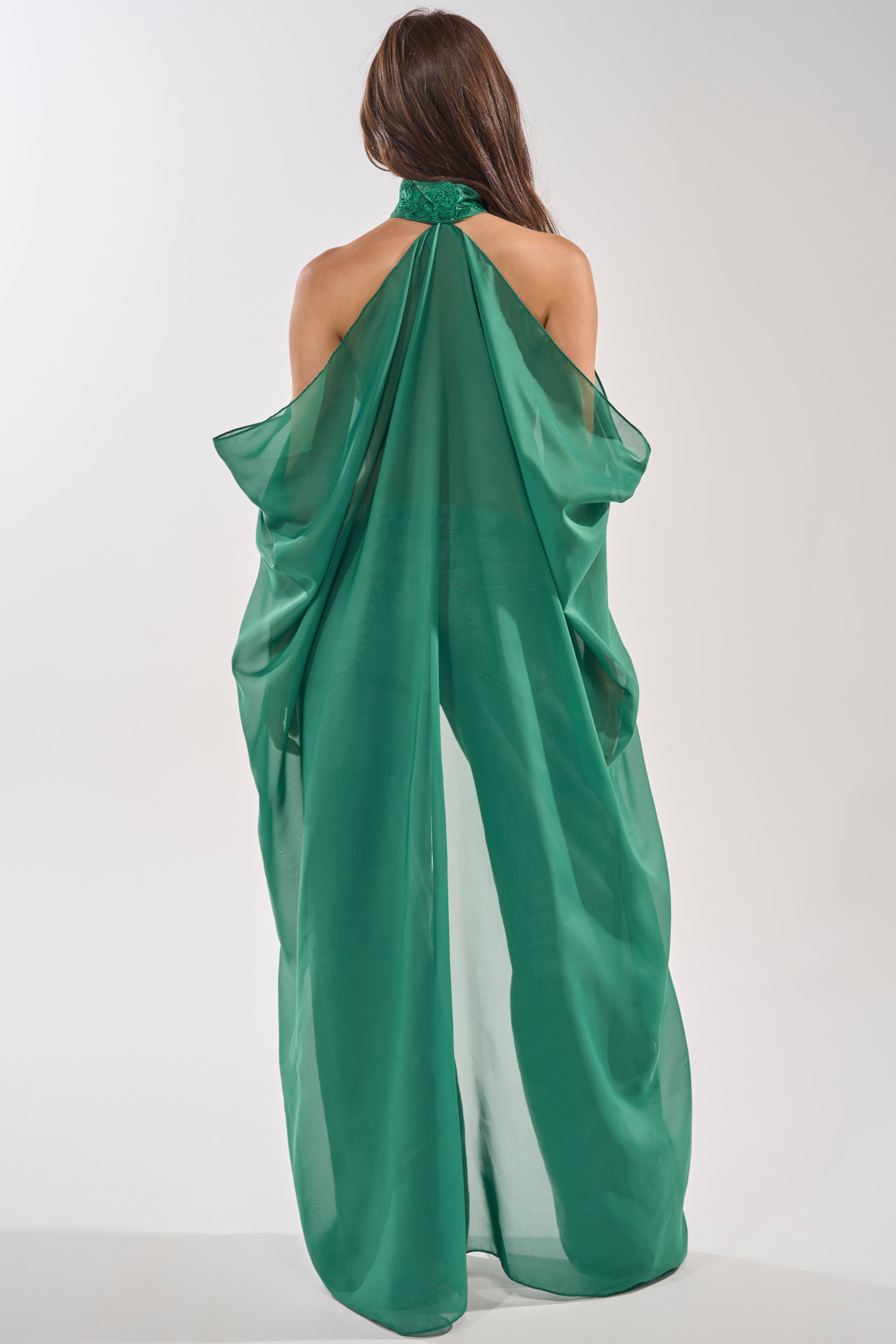 MAKE A STATEMENT CAPE IN GREEN